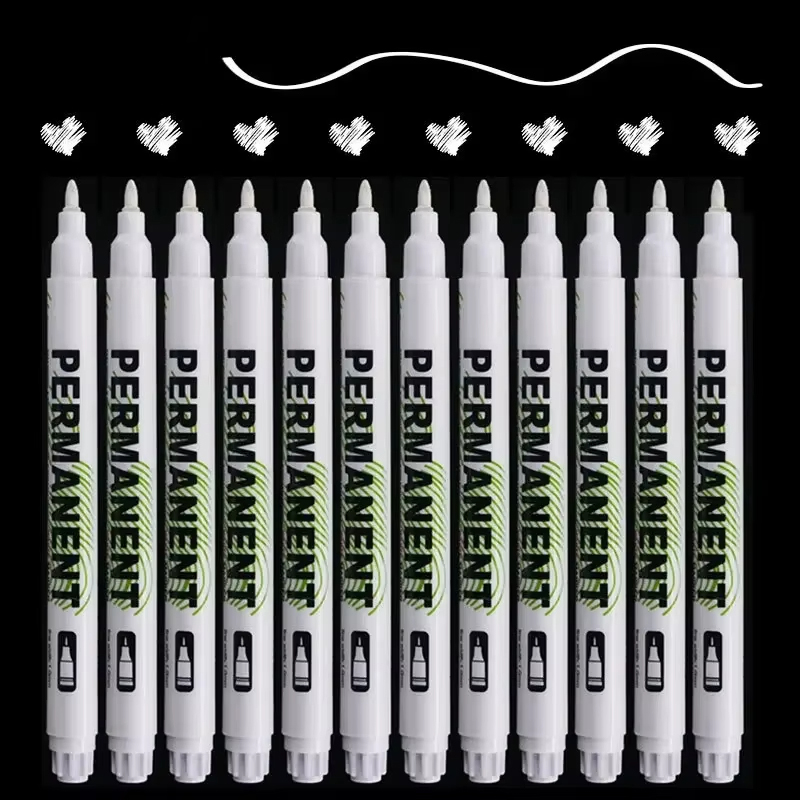 Tee Height Marker - 5 Buah Pena Spidol Putih Pena