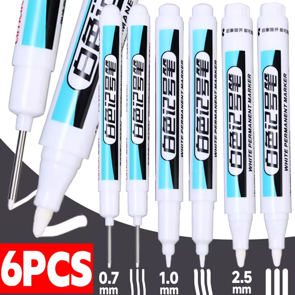 Tee Height Marker - 3-1PCS Pena Spidol Putih Tahan Air
